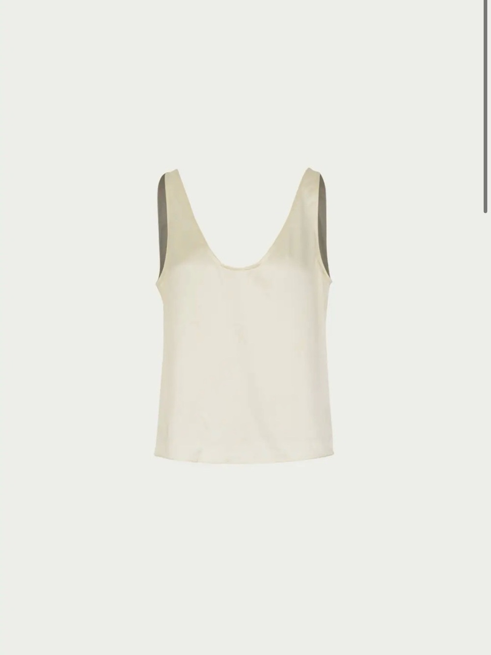 SAME Silk Tank in Cream Size XS/S